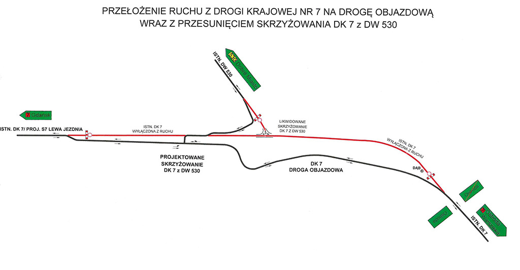 Zmiana we wtorek 15 grudnia. materiał: GDDKiA