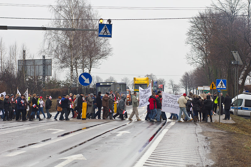 Mieszkańcy Ostródy protestują