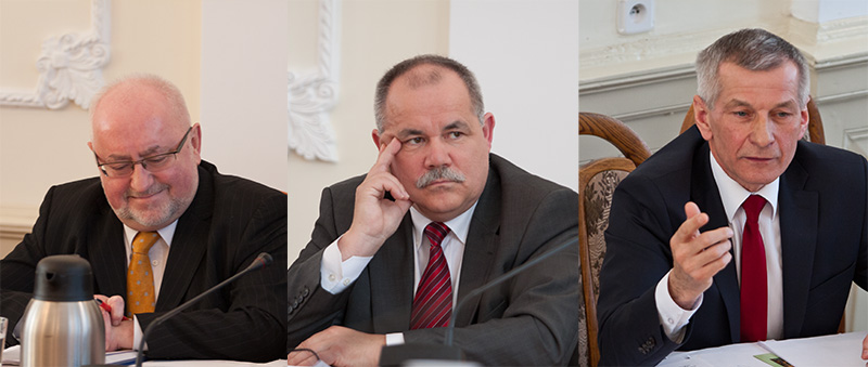 Od lewej: Olgierd Dąbrowski, Marek Bojarski, Czesław Najmowicz. foto: OstrodaOnline.pl