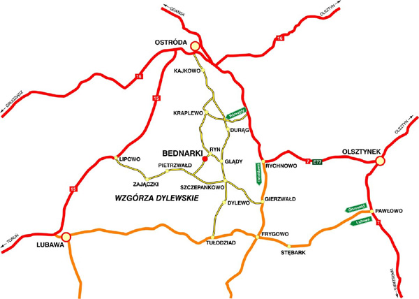Mapa dojazdu Mapa dojazdu