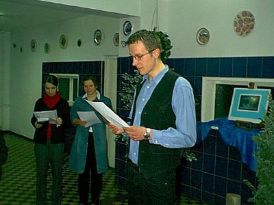 Tomasz Lendzion, czyta swoją pracę, nagrodzoną przez Głos Ostródy Tomasz Lendzion, czyta swoją pracę, nagrodzoną przez Głos Ostródy