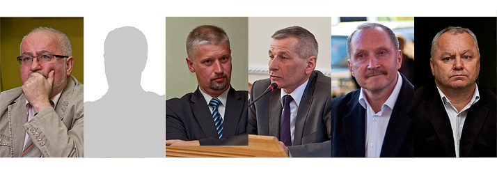 Olgierd Dąbrowski, Marek Dekarczyk, Wojciech Januszkiewicz, Czesław Najmowicz, Jan Nosewicz i Krzysztof Żynda