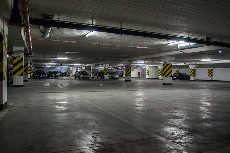 Parking podziemny. Galeria Mazurska. Parking podziemny. Galeria Mazurska.