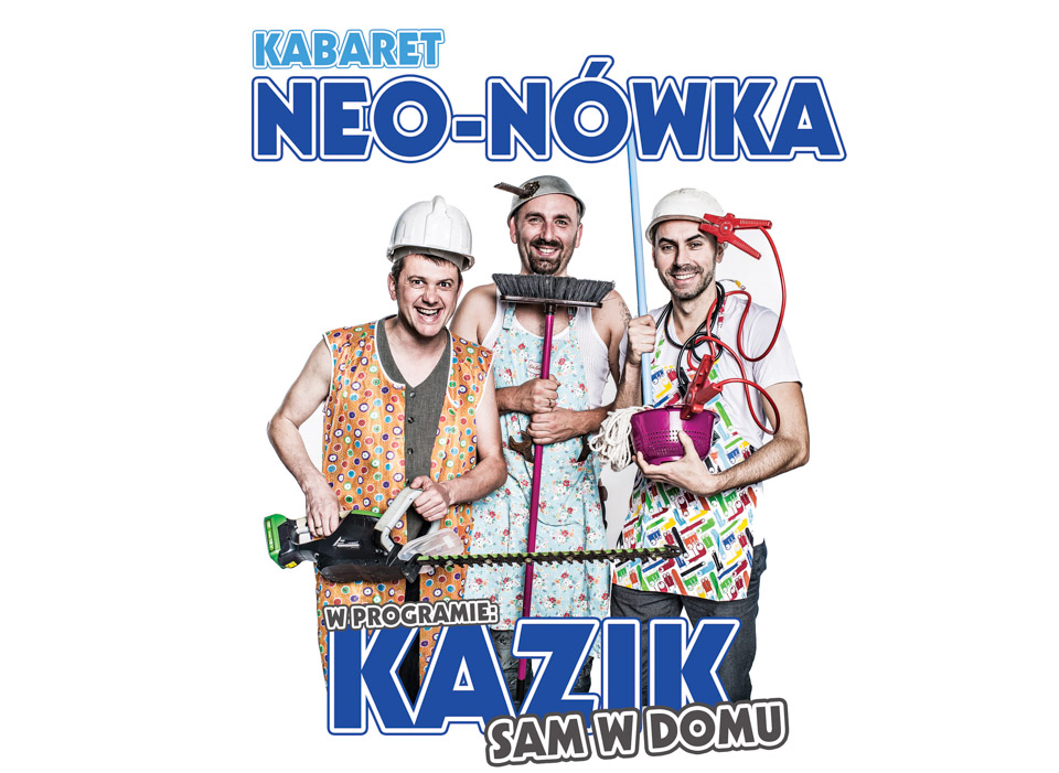 Plakat - kazik sam w domu